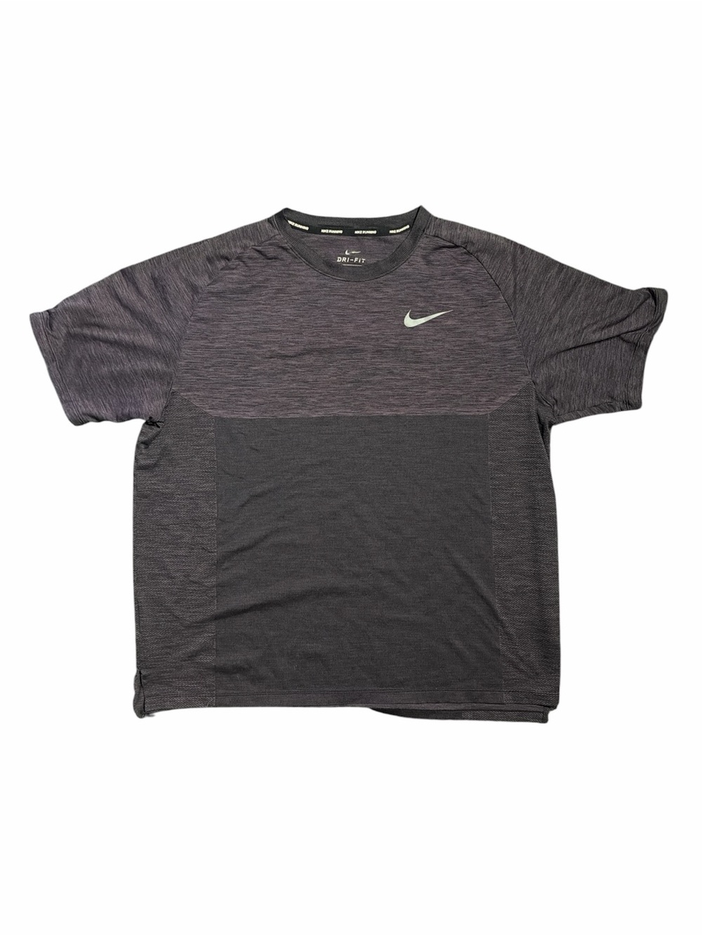 Rare color Nike Dri-FIT Running Shirt Gray Purple Heather Reflective Men’s